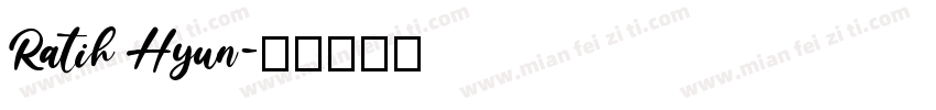 Ratih Hyun字体转换